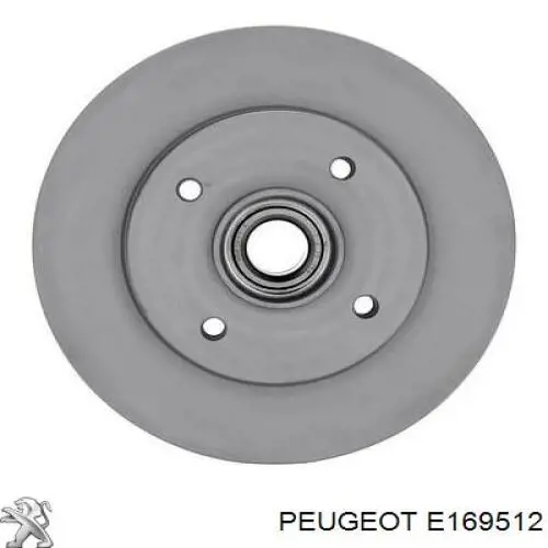 Тормозные диски E169512 Peugeot/Citroen