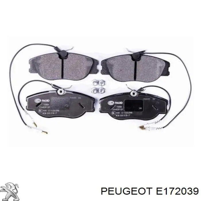 Передние тормозные колодки E172039 Peugeot/Citroen