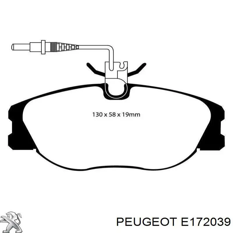 E172039 Peugeot/Citroen Колодки передние