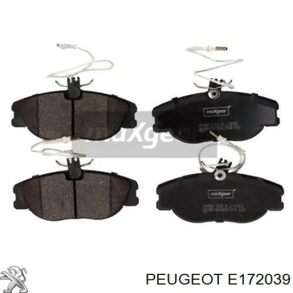 Купить E172039 Peugeot/Citroen Колодки тормозные