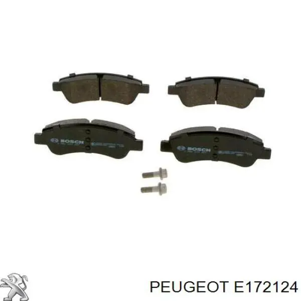 Pastillas de freno delanteras E172124 Peugeot/Citroen