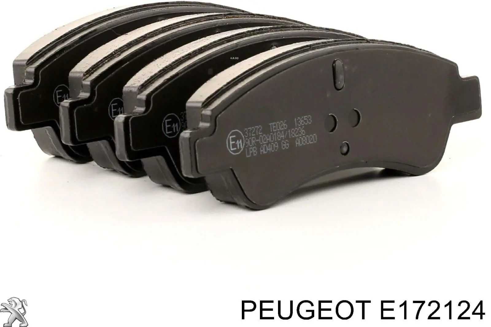 E172124 Peugeot/Citroen колодки тормозные передние дисковые