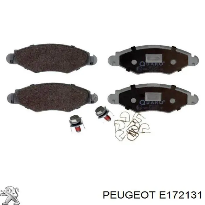 Pastillas de freno delanteras E172131 Peugeot/Citroen