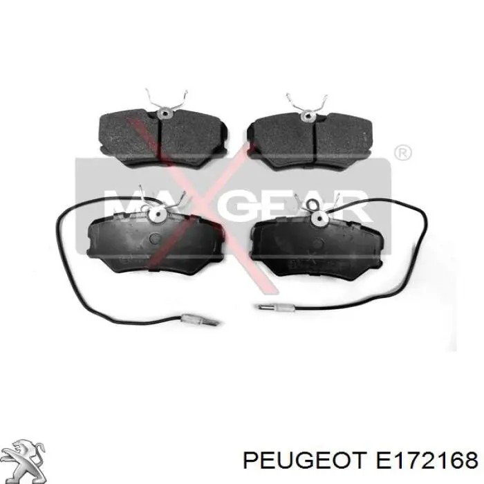 Pastillas de freno delanteras E172168 Peugeot/Citroen