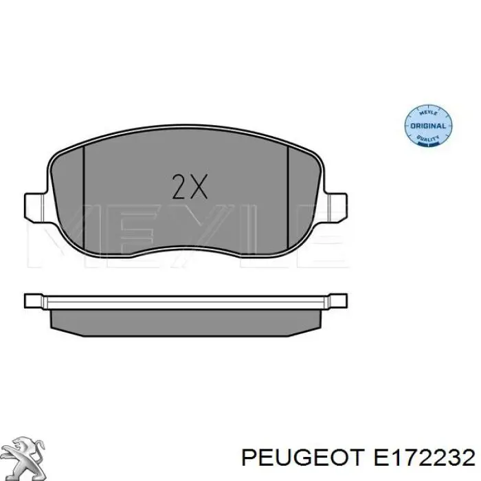 Колодки Peugeot/Citroen E172232 цена, от 17.21 USD