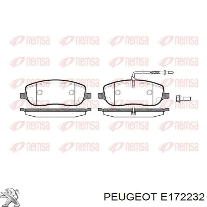 Купить E172232 Peugeot/Citroen Колодки тормозные