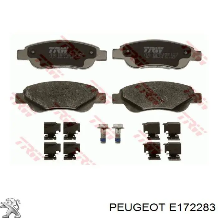 Передние тормозные колодки E172283 Peugeot/Citroen