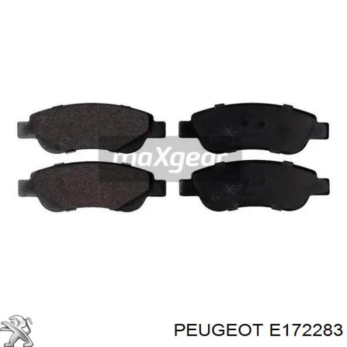 Pastillas de freno delanteras E172283 Peugeot/Citroen