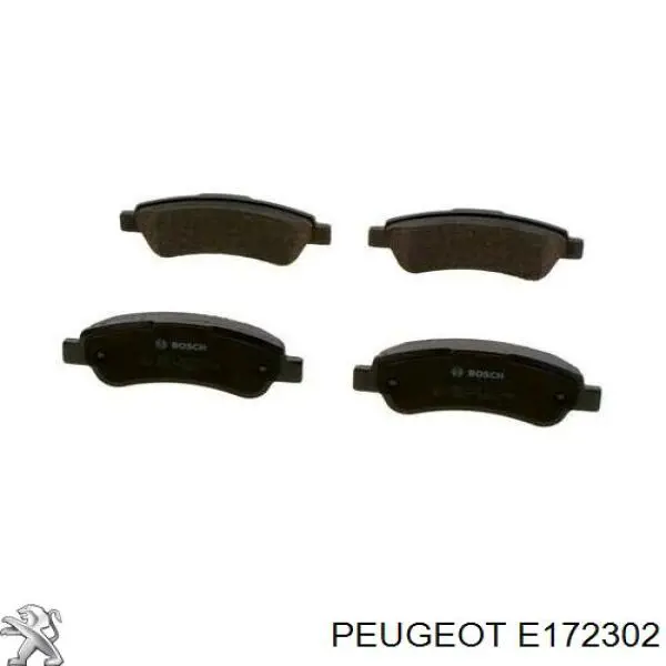 Pastillas de freno traseras E172302 Peugeot/Citroen