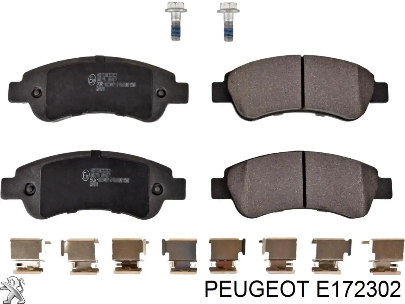 E172302 Peugeot/Citroen колодки тормозные задние дисковые