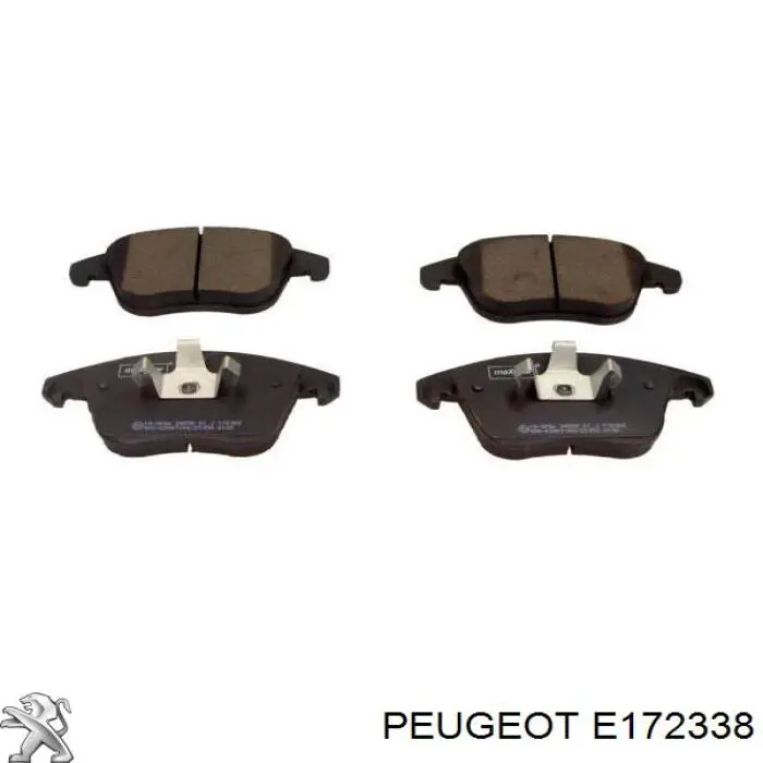 Pastillas de freno delanteras E172338 Peugeot/Citroen