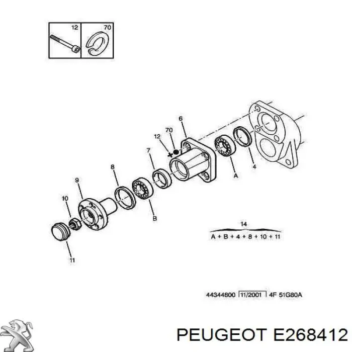 E268412 Peugeot/Citroen 