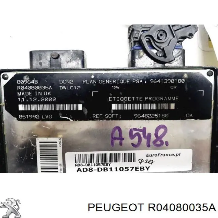  Peugeot/Citroen R04080035A цена, от 30.97 USD