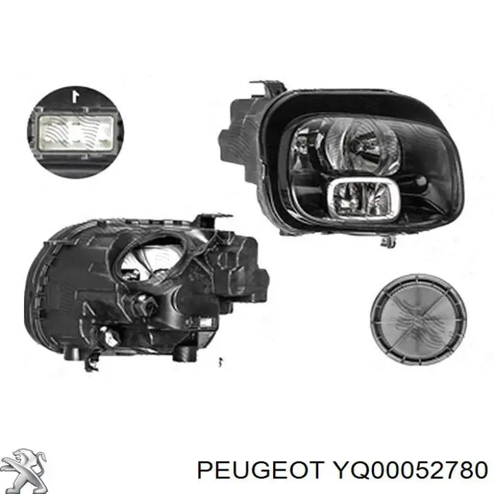 YQ00052780 Peugeot/Citroen Фара передняя правая