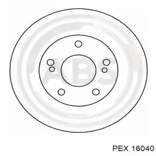 16040 PEX датчик износа тормозных колодок задний