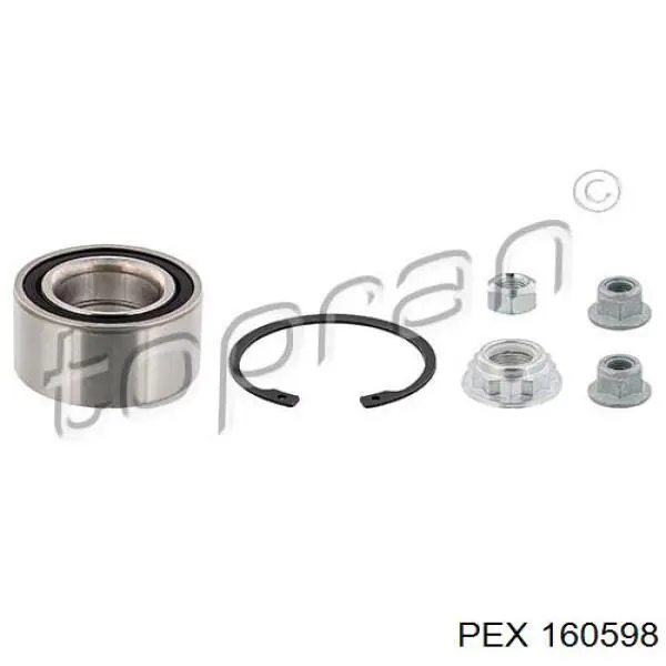 Комплект подшипника ступицы колеса PEX 160598 цена, от 19.79 USD