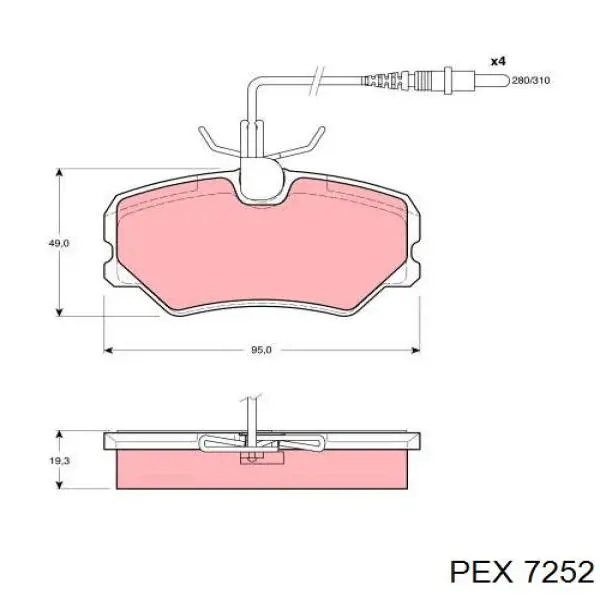 Сальник масляного насоса АКПП 7252 PEX