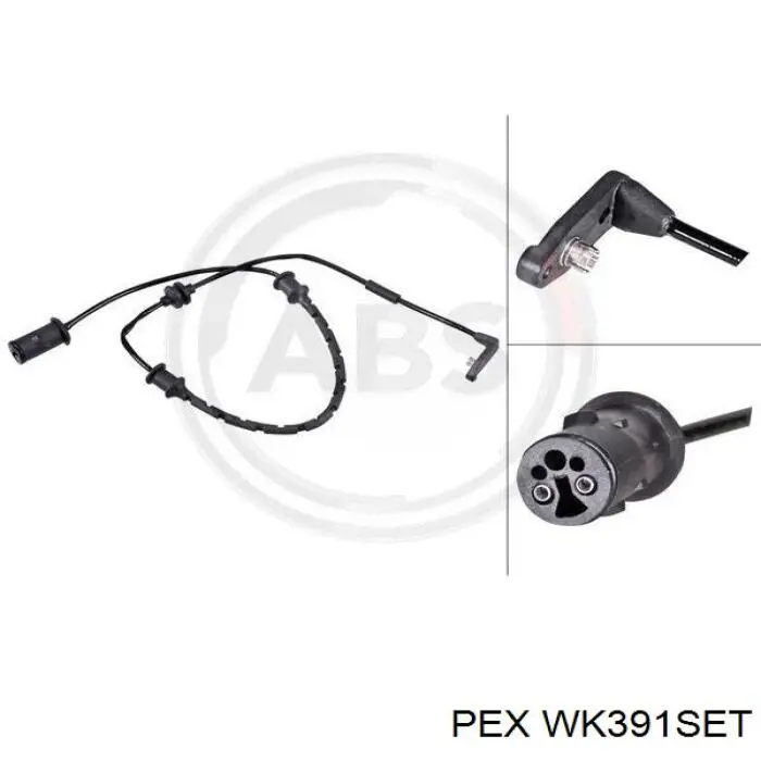 WK391SET PEX датчик износа тормозных колодок передний