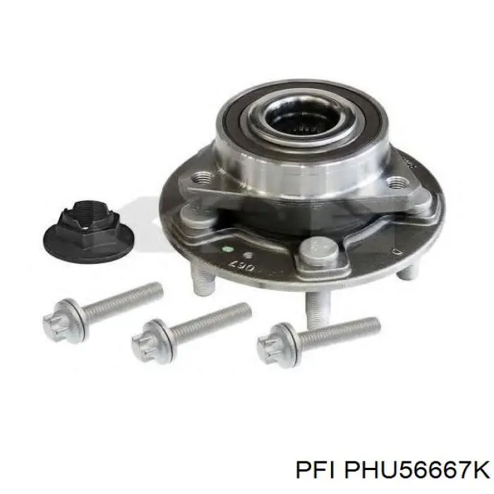 Cubo de rueda trasero PHU56667K PFI