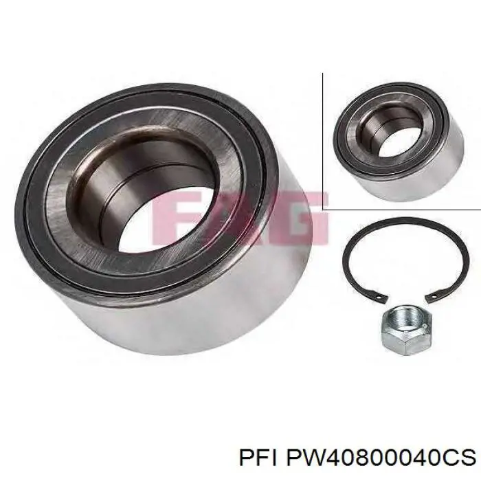 Комплект подшипника ступицы колеса PFI PW40800040CS цена, от 21.90 USD