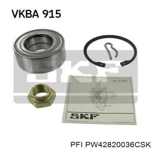 Комплект подшипника ступицы колеса PFI PW42820036CSK цена, от 23.57 USD