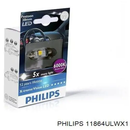 Bombilla de diodo (LED) 11864ULWX1 Philips