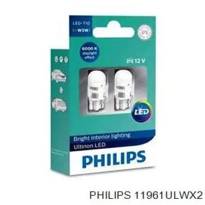 Купить 11961ULWX2 Philips Лампочка освещения салона