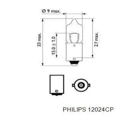 Lámpara, luz interior/cabina 12024CP Philips