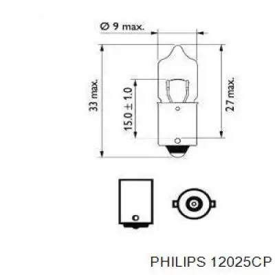 Lámpara, luz interior/cabina 12025CP Philips