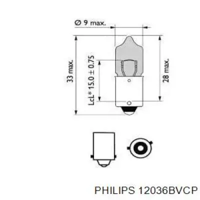 Лампочка 12036BVCP Philips