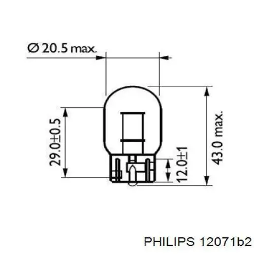 Лампочка PHILIPS 12071B2