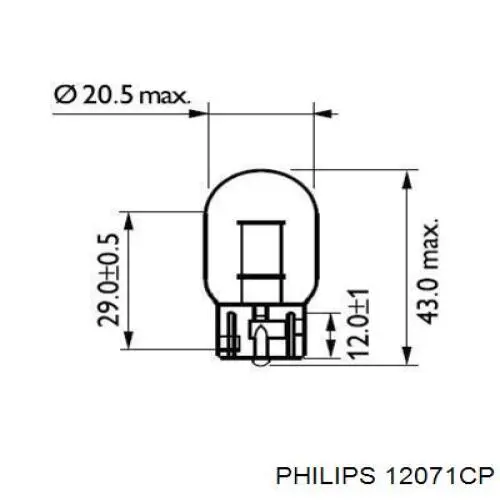 Лампочка 12071CP Philips