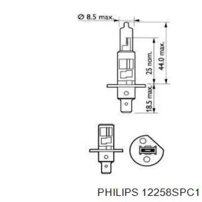 Лампочка галогенная 12258SPC1 Philips