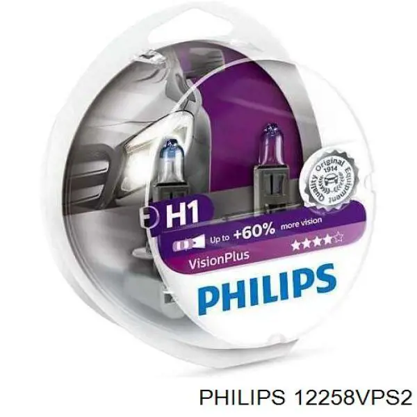 Лампочка ближнего света Philips 12258VPS2 цена, от 2.85 USD