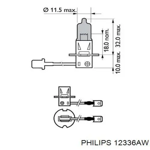 Купить 12336AW Philips Лампочка галогенная