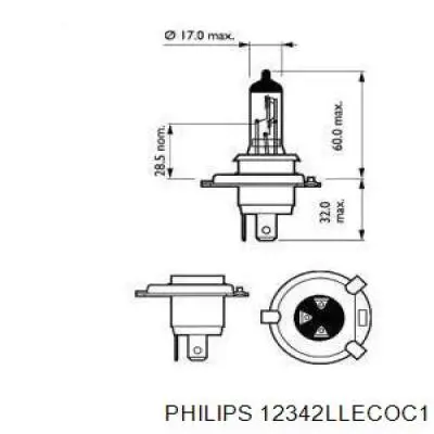 Лампочка галогенная Philips 12342LLECOC1