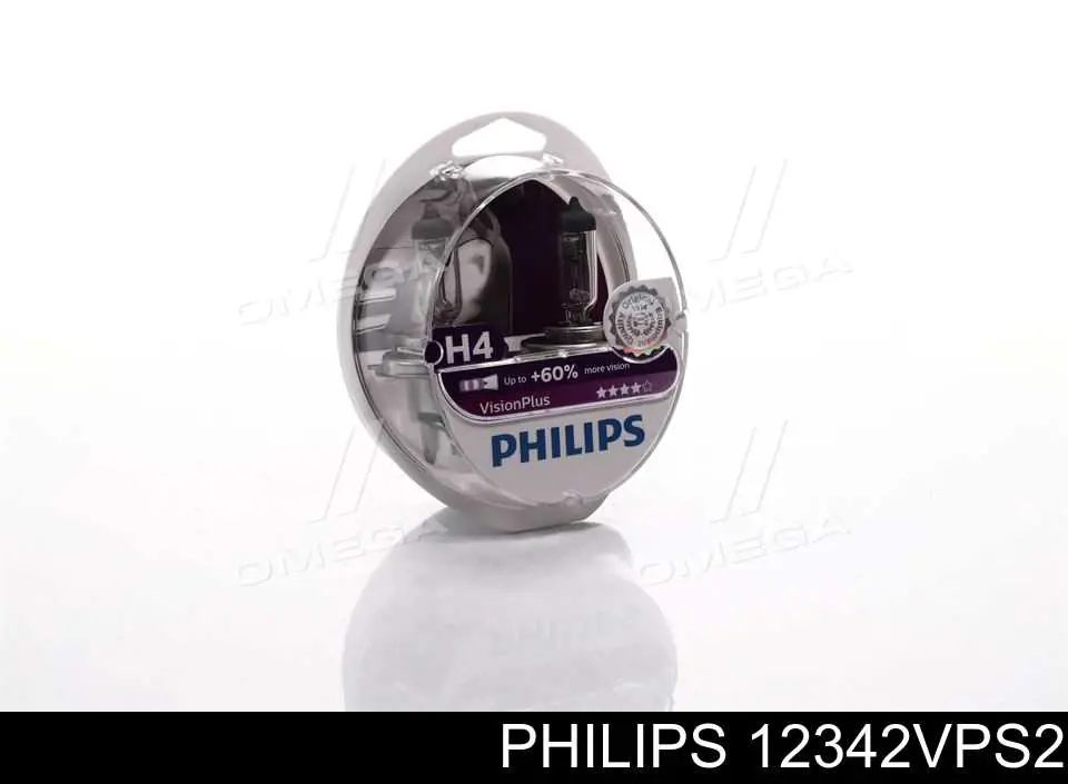Галогенная автолампа Philips H4 P43t-38 12V 12342VPS2