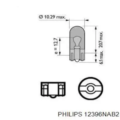 Купить 12396NAB2 Philips Лампочка переднего габарита
