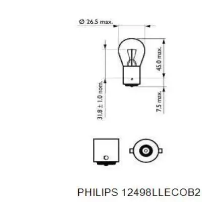 Купить 12498LLECOB2 Philips Лампочка