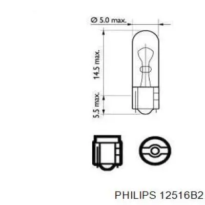 Освещение щитка приборов Philips 12516B2