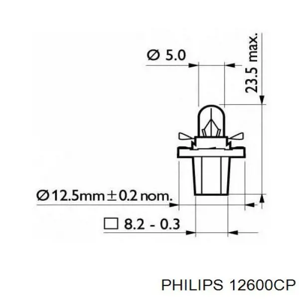 Лампочка 12600CP Philips