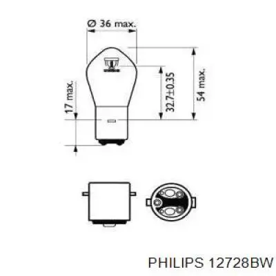 Лампочка PHILIPS 12728BW