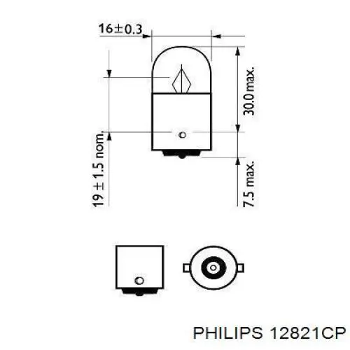 Купить 12821CP Philips Лампочка