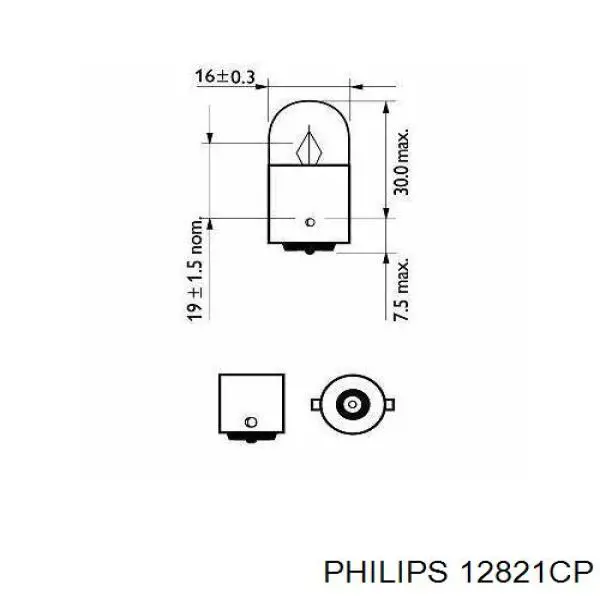 Лампочка 12821CP Philips
