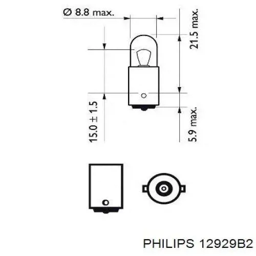12929B2 Philips лампочка