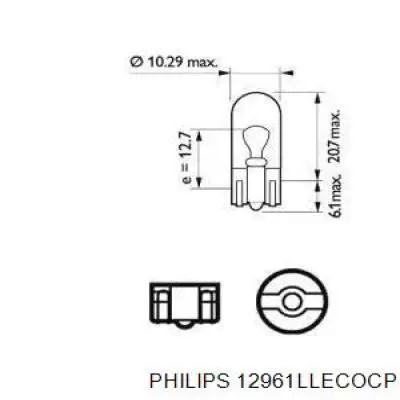 Lámpara, luz interior/cabina 12961LLECOCP Philips