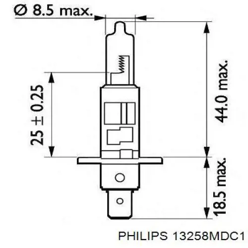 Купить 13258MDC1 Philips Лампочка галогенная