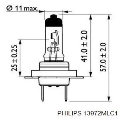 Лампочка ближнего света Philips 13972MLC1 цена, от 5.94 USD