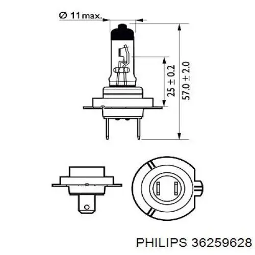 Лампочка галогенная 36259628 Philips