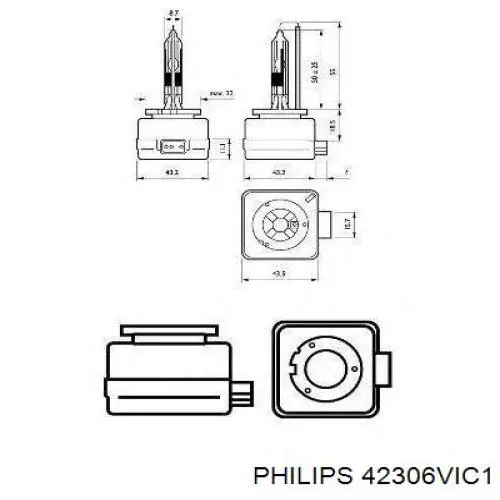 Купить 42306VIC1 Philips Лампочка ксеноновая